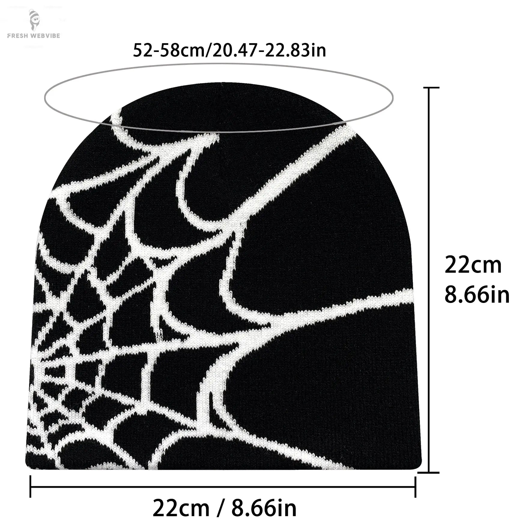 Four Seasons Men's And Women's Universal Y2K Knit Hat Spider Web Riding Outdoor Sports Fashion Hat Fresh webvibe