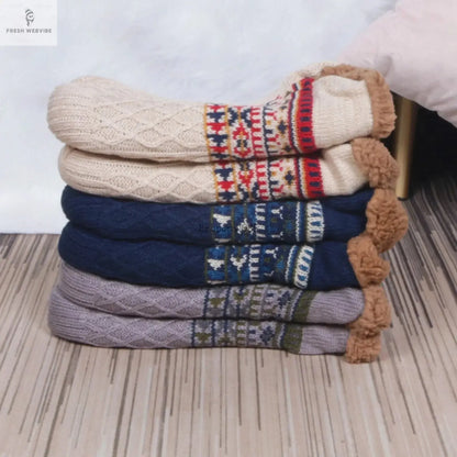 Fall and Winter Floor Socks Home Warm Women Men Socks Snow Socks Sleep Carpet Socks Slippers Socks Men Non-slip Yoga Socks 2025 Fresh webvibe