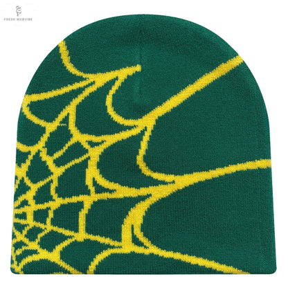 Four Seasons Men's And Women's Universal Y2K Knit Hat Spider Web Riding Outdoor Sports Fashion Hat Fresh webvibe