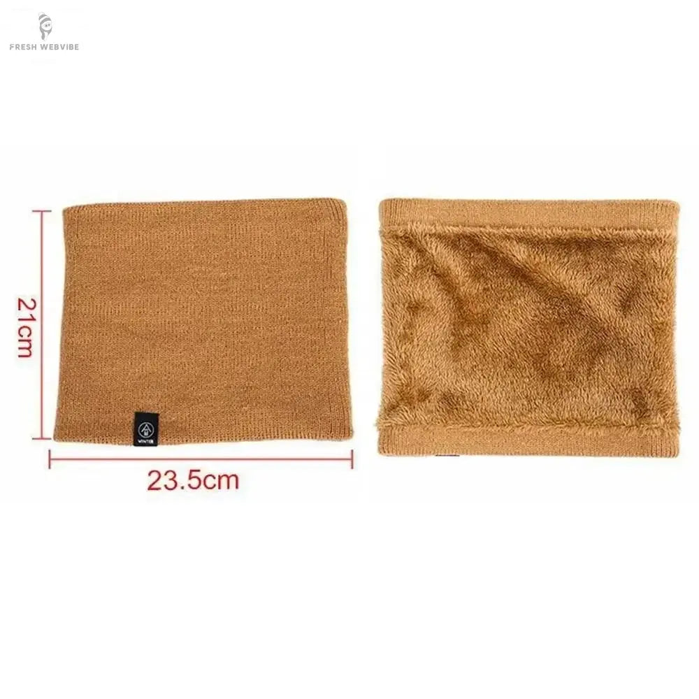 Fashion Soft Knitted Neck Warmer Sports Scarf Women Men Face Cover Winter Skating Running Hiking Scarves Thick Cold-proof Collar Fresh webvibe